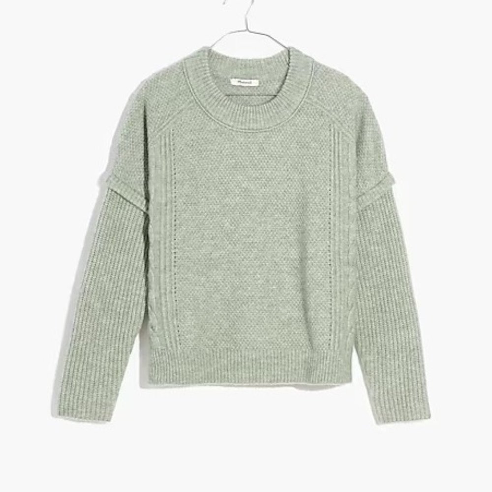 Madewell Cable Havener Pullover Sweater 2X
